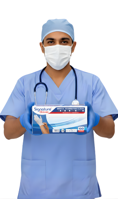Boxes of Signature examination gloves